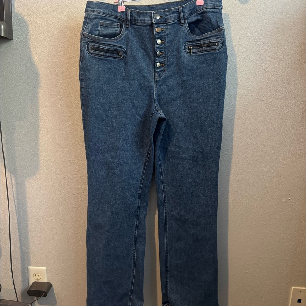 EUC VENUS High Rise Blue Women's Boyfriend Jeans Sz 18